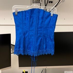 Blue Corset Top